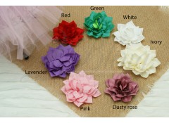 Kanzashi Fabric Flower, Pack of 2